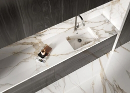Calacatta Supreme Porcelain Installed - Elequence by Elemar