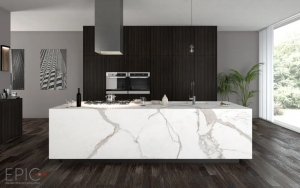 Calacatta Top Porcelain Installed