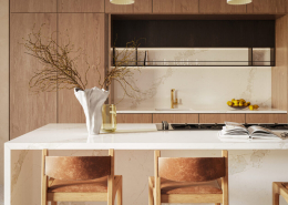 Caesarstone 5116 Calacatta Nectar quartz room inspiration